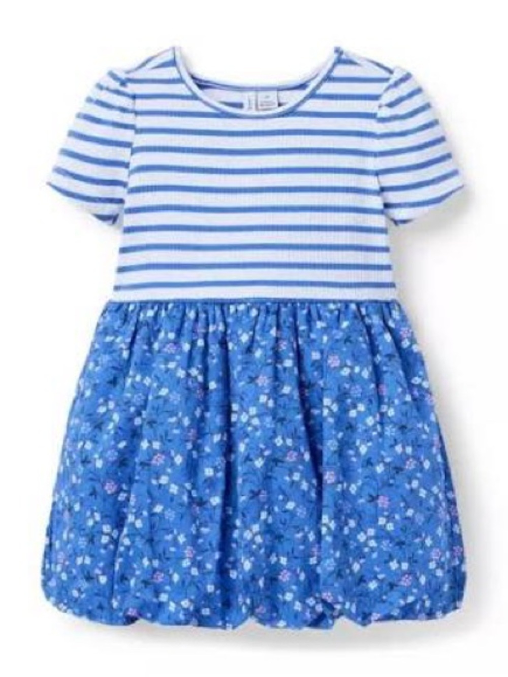 Janie and Jack 3T Striped & Floral Cotton Dress